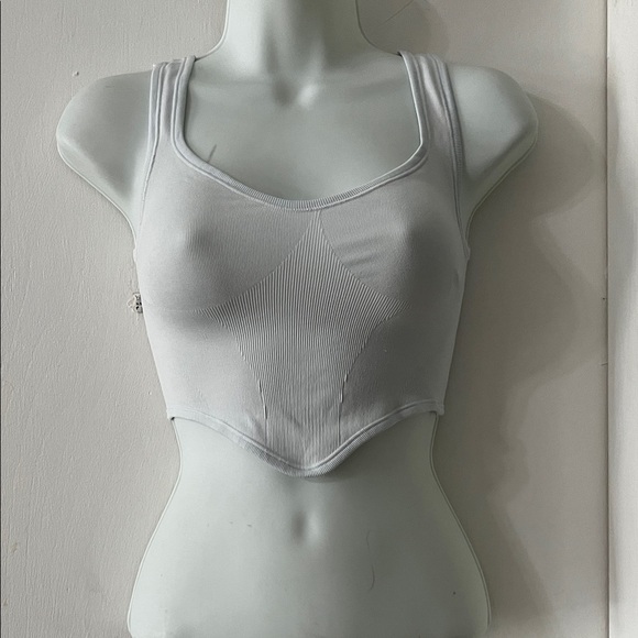 Urban Outfitters Tops - Urban Outfitters Light Gray Ribbed Tank